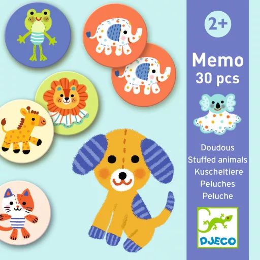 Djeco Memória játék - Kedvencek - Memo Stuffed animals
