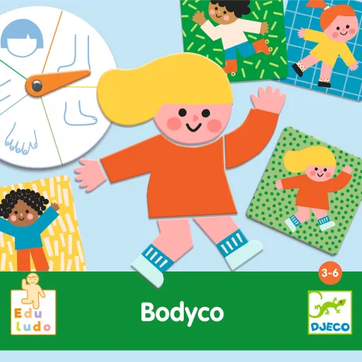 Djeco Fejlesztő játék - Testrészek, bingó - Bodyco