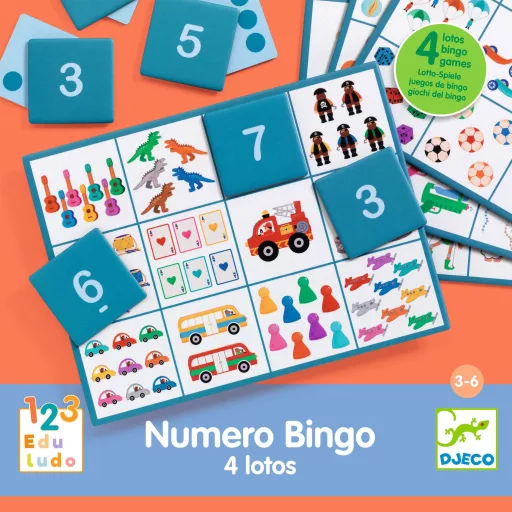 Djeco Fejlesztő játék - Számos bingó - Numero Bingo