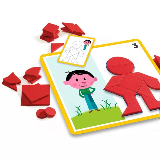 Djeco Fejlesztő játék - Alakzatok és formák - Eduludo Shapes