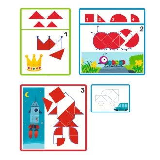   Djeco Fejlesztő játék - Alakzatok és formák - Eduludo Shapes