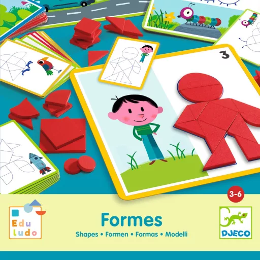 Djeco Fejlesztő játék - Alakzatok és formák - Eduludo Shapes