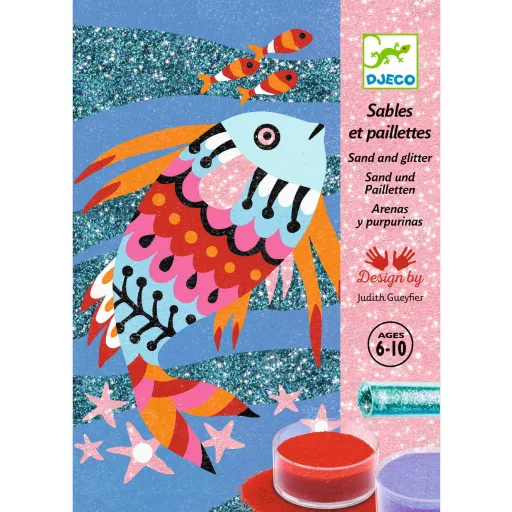 Djeco Homokkép készítés - Szivárványos halak - Fish rainbows