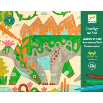   Djeco Művészeti műhely - Színező, Dinóvilág - Dino world