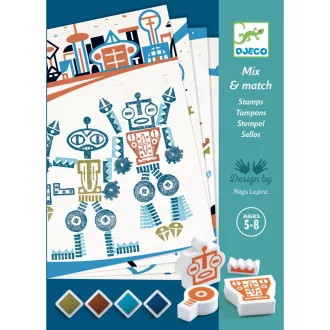   Djeco Kreatív nyomdakészlet - Idegen robotok - Alien robots