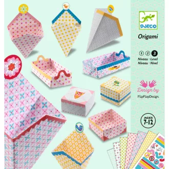 Djeco Origami - Doboz hajtogatás - Kirigami Small boxes
