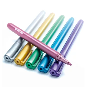   Djeco Filctoll készlet - 6 fémfesték filctoll - 6 metalic markers