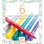 Djeco 6 csillámtoll - 6 glitter markers