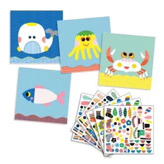   Djeco Matricázó képkészítés - Tengeri lények - Sea creatures