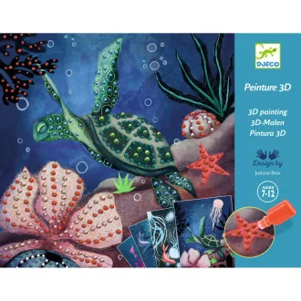   Djeco Művészeti műhely, 3D festés - Mélytengeri csodák - Abysses