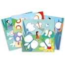 Djeco Mintázatok színesceruzával - Egy nap vidéken - A day in the countryside