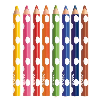   Djeco Színesceruza készlet piciknek - 8 szín - 8 colouring pencils for little ones