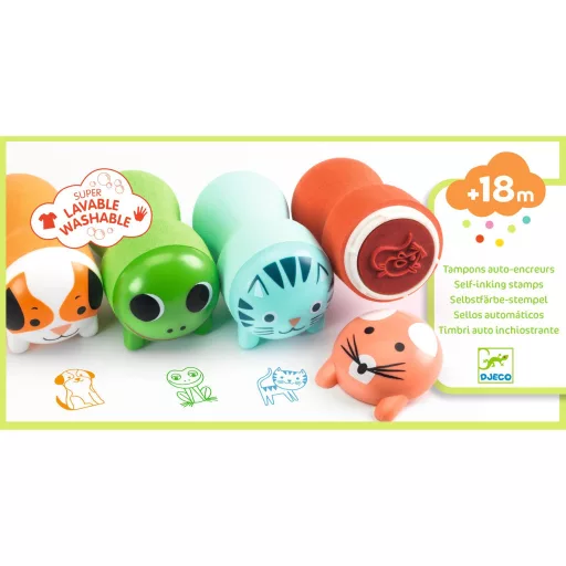 Djeco Bélyegzők kicsiknek - Kerti állatok - Stamps fort littles ones - Garden animals