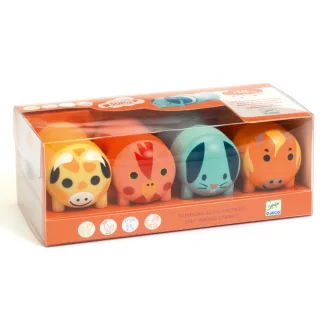   Djeco Nyomdakészlet -  Kiskezes - Stamps for little ones - Farm animals