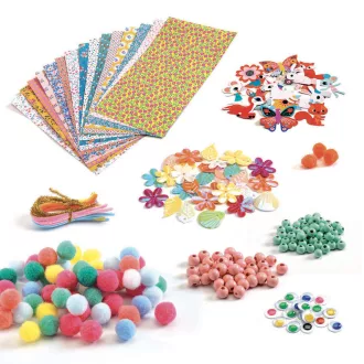   Djeco Kollázs műhely - Kreatív alkatrészek nagy készlete - Creativity kit