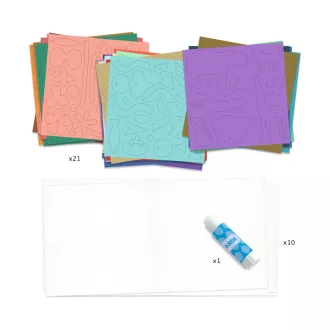 Djeco Kollázs műhely - Kis papírformák - Little papers