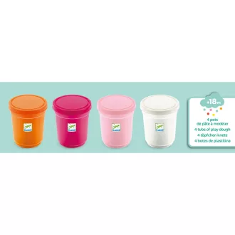 Djeco Gyurma - Pillegyurma - 4 tubs of play dough, Sweet