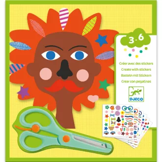 Djeco Kreatív matricázó - Fodrászmester - Hairdresser