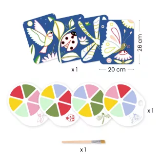   Djeco Palettafestés - Röpködők - Palette painting - Creepy crawlies