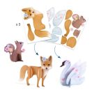 Djeco Kreatív műhely - 6 technika 1 dobozban - Bájos bolyhos - Fluffy box