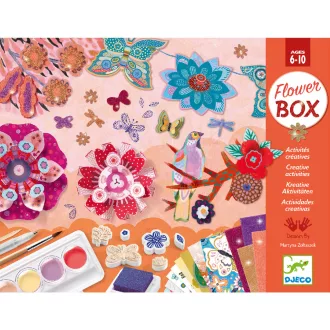   Djeco Kreatív műhely - 6 technika 1 dobozban - Virágos kert - Flower Box