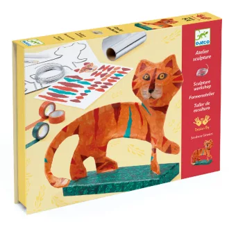   Djeco Művészeti műhely - Szoborkészítés - A tigris - The tiger