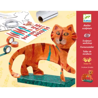   Djeco Művészeti műhely - Szoborkészítés - A tigris - The tiger