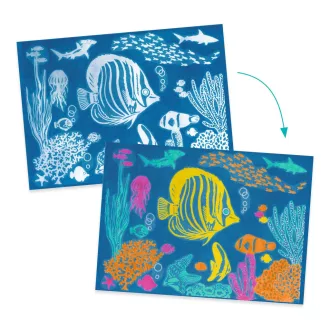   Djeco Művészeti műhely - Tengermély kék - Ultramarine, Cyanotype