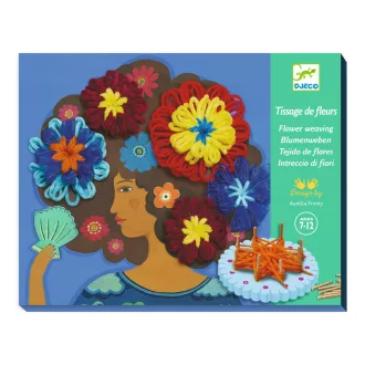   Djeco Művészeti műhely - Hajkoronák díszítése virágszövéssel - A hemisphere in your hair