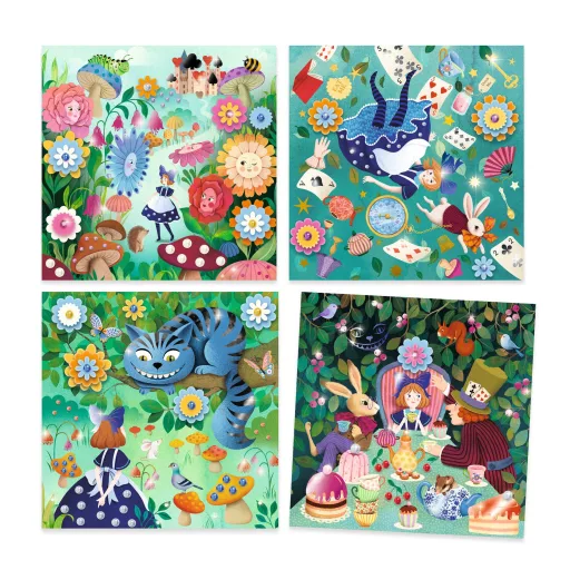Djeco Művészeti műhely - Meseillusztráció, Alíz Csodaországban - In Wonderland