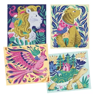   Djeco Artistic Diams - Gyémántszemes kirakó - Misztikus lények - Mythical Creatures