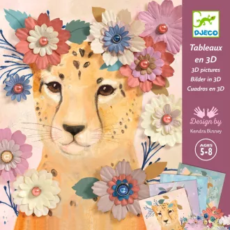   Djeco Művészeti műhely - Állatok virágokkal - Floral wreaths
