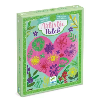   Djeco Artistic Patch - Csillámminta készítés - Virág szirmok - Collages - Petals