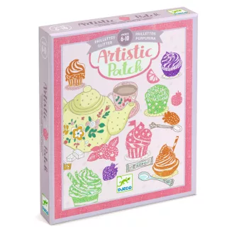   Djeco Artistic Patch - Csillámminta készítés - Édességek - Collages - Sweets