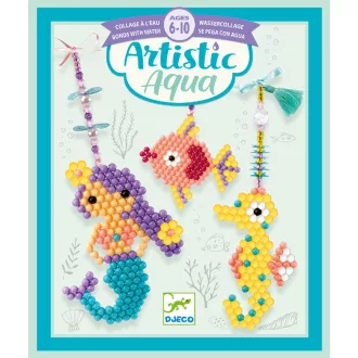   Djeco Artistic Aqua - Vizes gyöngykirakó képkészítő - Tengervarázs - Sea charm