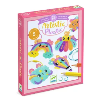  Djeco Artistic Plastic - Cuki kulcstartó díszek - Kawaii keyring