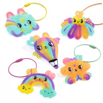   Djeco Artistic Plastic - Cuki kulcstartó díszek - Kawaii keyring