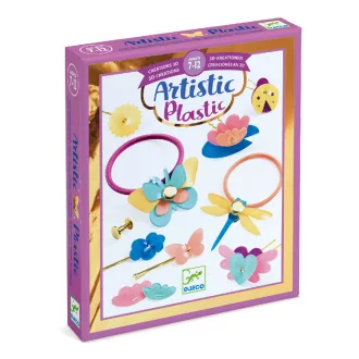   Djeco Artistic Plastic - Ékszerkészítés - Hajba valók - Hairstyling accessories