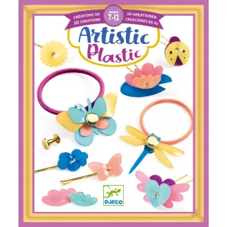   Djeco Artistic Plastic - Ékszerkészítés - Hajba valók - Hairstyling accessories