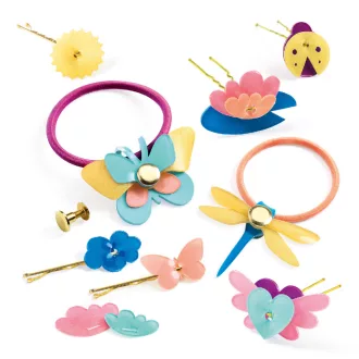   Djeco Artistic Plastic - Ékszerkészítés - Hajba valók - Hairstyling accessories