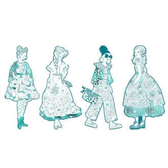 Djeco Színezés - Rebekka Divat - Rebekka and friends