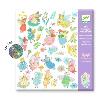 Djeco Matricák - Csillogó tündérek - Sparkly fairies
