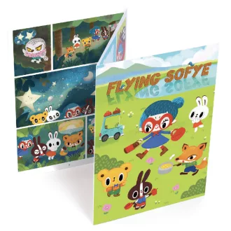   Djeco Satírozó képregény készítés - Szárnyaló Szofi - Flying Sofye