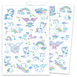 Djeco Tetováló matricák - Unikornisok - Unicorns