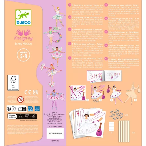 Djeco Kapcsos képkészítés - Tüllszoknya - Tutus