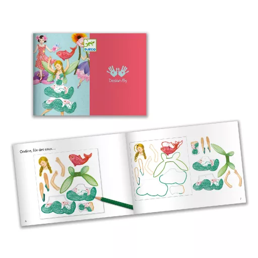 Djeco Kapcsos képkészítés - Tündérek - Fairies