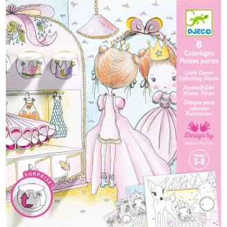   Djeco Meglepetés színezők - Pupi kis ajtói - Pupi's little doors
