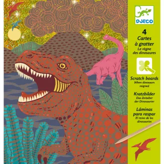 Djeco Karckép technika - Dinoszauruszok - Dinosaurs