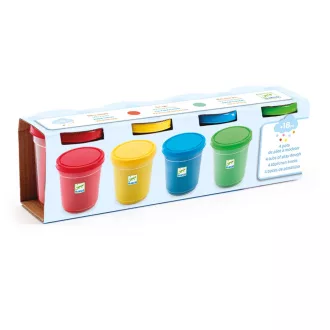   Djeco Gyurma - 4 alapszínű pillegyurma - 4 tubs of play dough