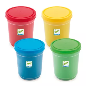   Djeco Gyurma - 4 alapszínű pillegyurma - 4 tubs of play dough